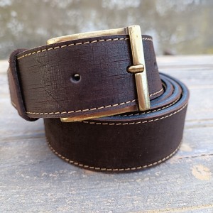 CEINTURE CUIR BRUN| La jean